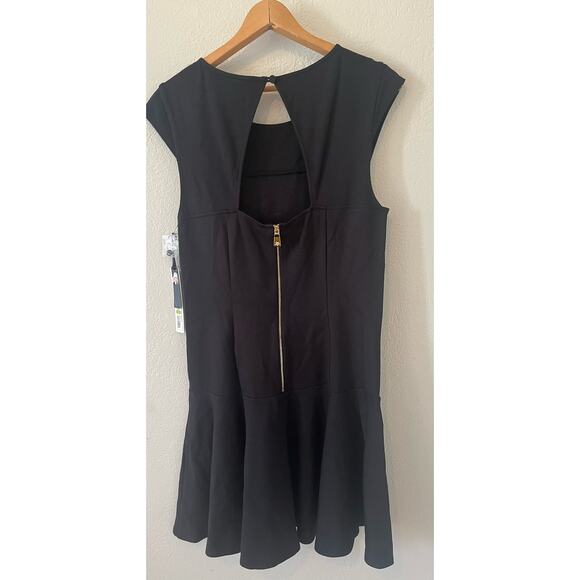 New with Tags Women's Kate Young Black cocktail party dress gold zipper Size‎ 12 - Picture 2 of 5